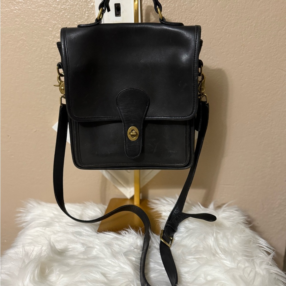 Coach Black Leather Crossbody Bag